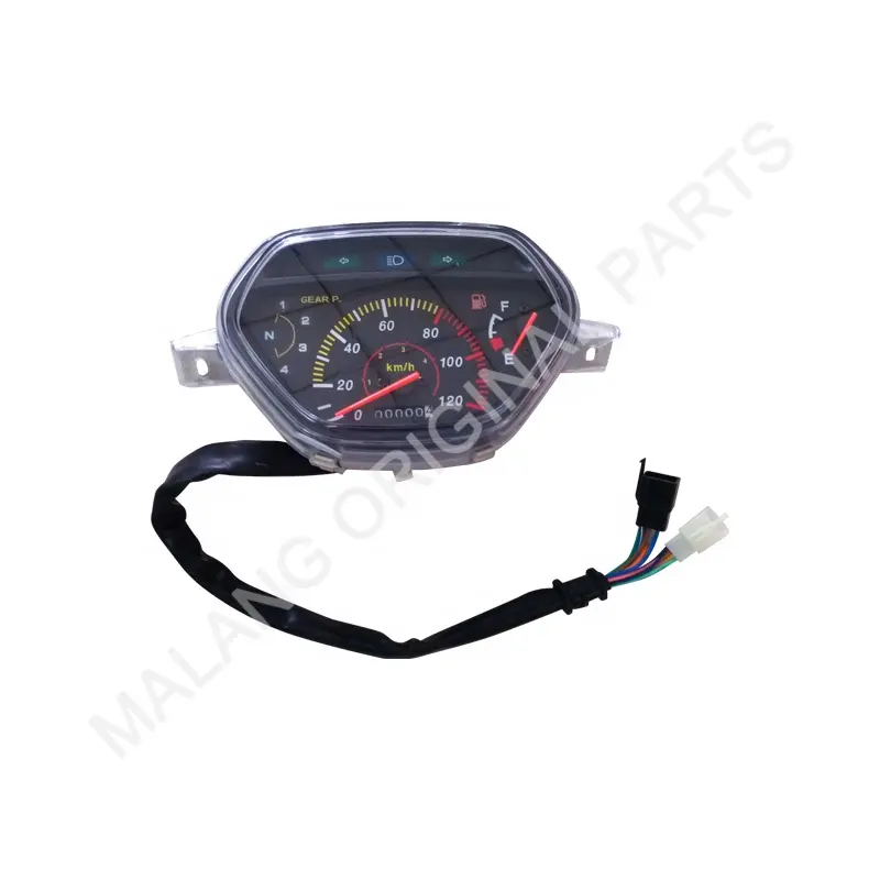 Speedometer gigi Led sepeda motor disesuaikan, Speedometer sepeda motor Universal kustom 110cc 150cc untuk Yamaha Haojue