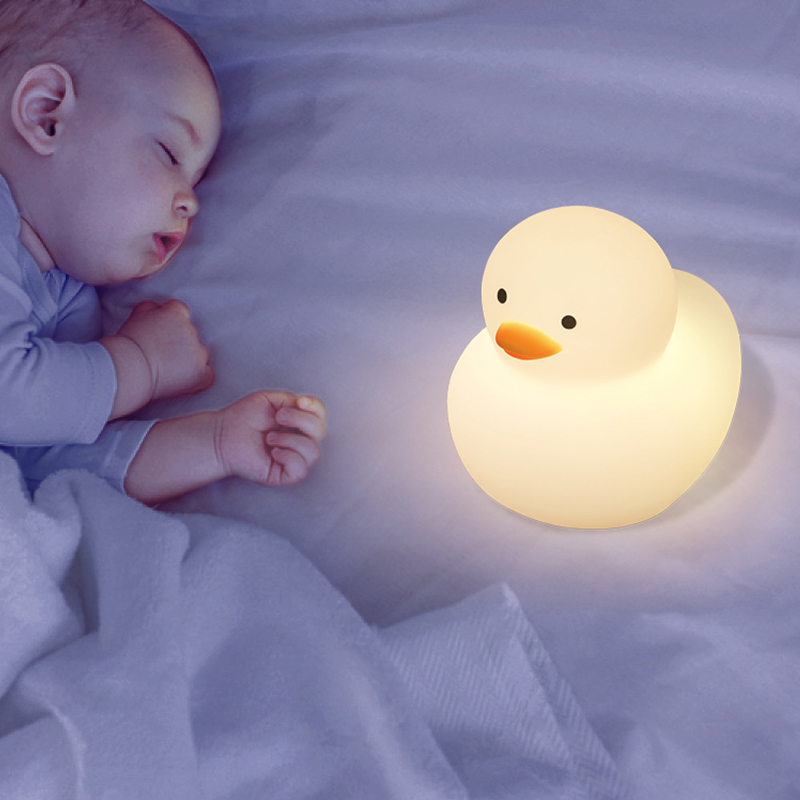 new born products Led Rechargable Light Sensor Control Night lamp baby bath toys set
