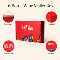 Boîte à vin en carton ondulé écologique pour 6 bouteilles, logo personnalisé, emballage cadeau pliable pour vin rouge, OEM ODM