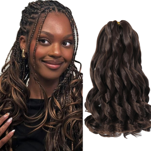 Extensiones de Cabello Humano con Ondas Sueltas, Cabello Virgen Indio Remy de Una Sola Tira, Extensiones de Cabello para Trenzas 100% Virgen - Product Image 1
