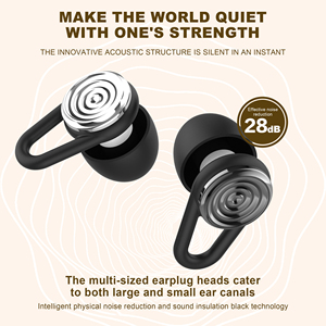 New Arrival Lọc nút tai yên tĩnh tiếng ồn hủy bỏ thính giác bảo vệ tai cắm với CE giấy chứng nhận - Product Image 1