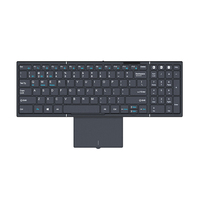 Nouveau clavier pliable rétroéclairé à touches à ciseaux avec pavé tactile, clavier sans fil pleine taille pour ordinateur portable, tablette, smartphone, voyage, bureau