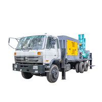 Machine de forage de puits d'eau hydraulique montée sur camion de 300 mètres