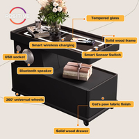 Moderne Simple Salon Canapé Table D'appoint Lumière De Luxe Nouveau Smart Multifonctionnel Amovible Table Basse SXZS-12