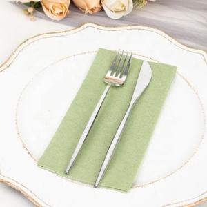 <span class=keywords><strong>Serviette</strong></span> de table de couleur <span class=keywords><strong>vert</strong></span> sauge de haute qualité serviettes de fabricant de <span class=keywords><strong>papier</strong></span> Airlaid - Product Image 2
