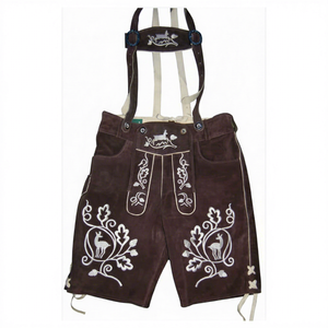 กางเกงขาสั้นหนังบาวาเรียนคุณภาพพรีเมียมสำหรับผู้หญิง ปักลาย กันน้ำ แห้งเร็ว เป็นมิตรกับสิ่งแวดล้อม ดีไซน์สุดฮิต - Product Image 1