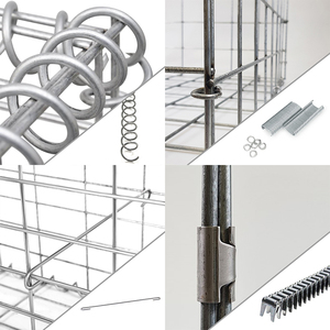 Outdoor <strong>Gabion</strong> Stainless <strong>Steel</strong> <strong>Gabions</strong> Stone Basket Wall with Cover Garden Patio Wall Wire Fence Cage Decoration - Product Image 2