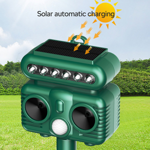 Rắn ABS siêu âm chim và động vật Repeller ngoài trời năng lượng mặt trời Powered nhấp nháy LED cho khu vườn công viên và trang trại - Product Image 5