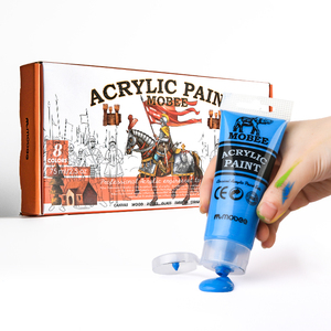 Gxin P-3006 8 Colors Classic Fluid <strong>Acrylic</strong> <strong>Paint</strong> Set Professional Good Color Rendering <strong>Acrylic</strong> <strong>Paint</strong> For Aritists