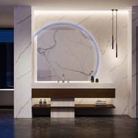 2025 luxe 60 pouces Double évier salle de bain vanité miroir Design moderne bois marbre Home Center salle de bain ensemble