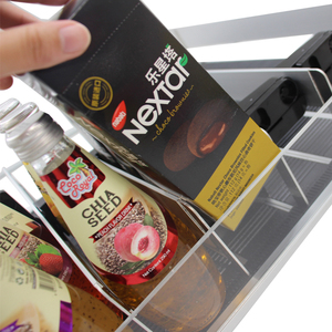 Sistema de estantes con empujador de resorte, empujador ajustable para botellas de bebidas, enfriador de latas de bebidas, exhibidor de supermercado para refrigerador - Product Image 6