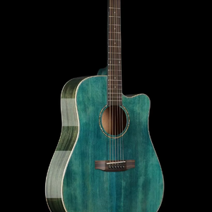 <span class=keywords><strong>Guitarra</strong></span> Electroacústica Folk de Gama Alta de 41 Pulgadas en Madera Maciza Pulida con Chapa Completa de Abeto, Caoba, Tilo y Diapasón de Palisandro - Product Image 2