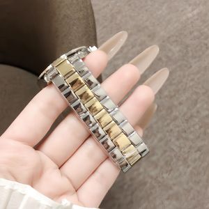 Montre à quartz ronde en or pour femme Contena avec lunette en cristal, cadran analogique, bracelet en acier inoxydable, montre élégante et luxueuse - Product Image 5