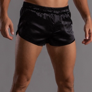 King Mcgreen Star Man Lounge Boxer Pants Home Sleep Bottoms Ropa interior de satén Hombres Sexy Boxer Briefs Pijamas de seda suave Pantalones cortos - Product Image 4