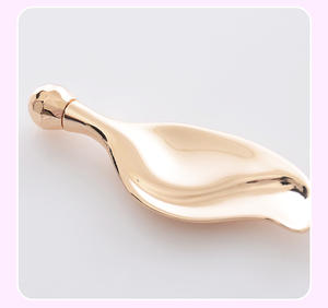 เครื่องนวดหน้าโลหะแบบใหม่ รูปทรง<span class=keywords><strong>ใบ</strong></span>ไม้ สำหรับยกกระชับผิว ลดริ้วรอยรอบดวงตา พร้อมลูกกลิ้งครีมบำรุงผิว - Product Image 3