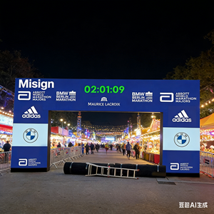 Écran LED créatif en forme de porte pour course automobile, marathon, course cycliste, utilisation extérieure et intérieure, <span class=keywords><strong>location</strong></span>, indice de protection IP65 disponible, P3.91 P4 P4.81 P5 P6 P8 - Product Image 5