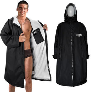 Custom Oversized Thickened Windproof Waterproof Adult Dry Surf Changing Robe with Fleece Lining for <strong>Beach</strong> - Product Image 2