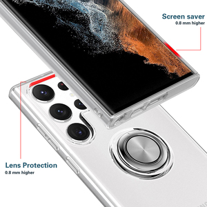 Accessoire de téléphone universel étui de téléphone à anneau <span class=keywords><strong>portable</strong></span> pour <span class=keywords><strong>Samsung</strong></span> S 24 Ultra S 23 plus S 22 étui de protection à support caché - Product Image 3