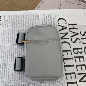 Nouvelle conception Sac de cuisse en PU motif litchi coloré, étanche avec fermeture éclair, unisexe, pour randonnée en extérieur, avec logo personnalisé, sacoche pour téléphone - Product Image 3