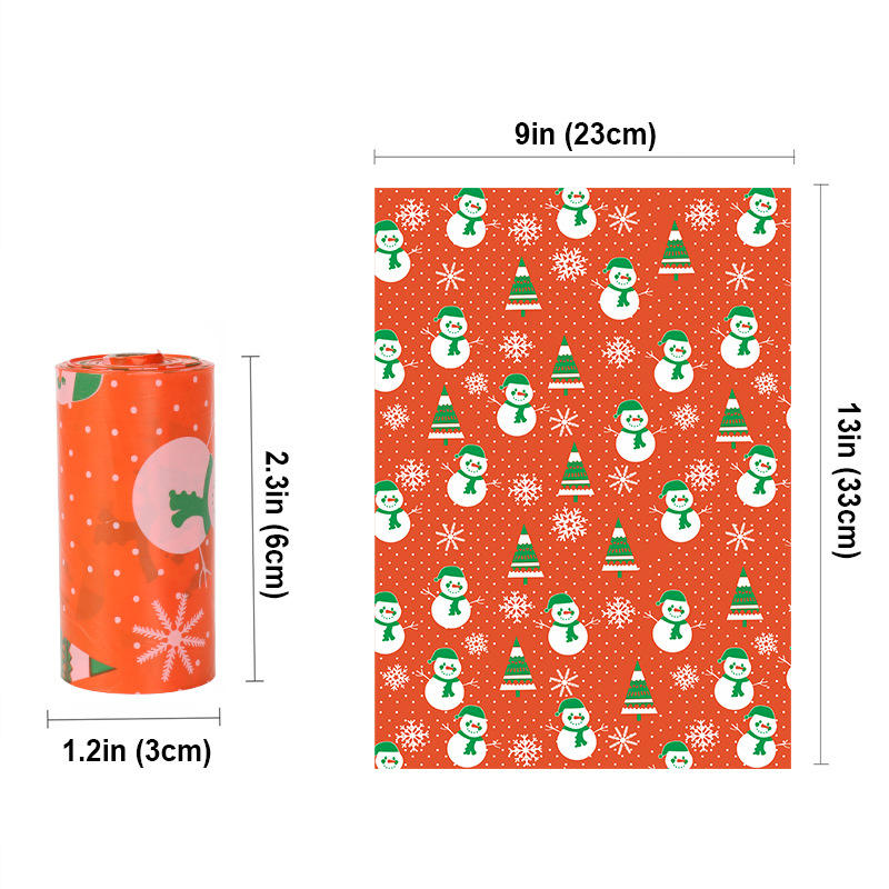 ใหม่ 1.3 ไหมสีส้มแดงคริสต์มาส