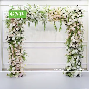 GNW — grande décoration de scène de mariage, en ivoire classique, toile de fond