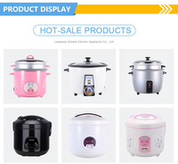 Appareil de cuisine, mini cuiseur à riz électrique de luxe en acier inoxydable avec motif floral, 1L/5 tasses, tasse graduée