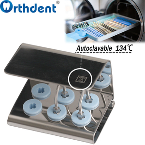 Porta Punte per Ablatore Dentale a 6 Fori, Blocco Organizzatore per Frese e Punte, Scatola per Sterilizzazione in Autoclave, per Odontoiatria - Product Image 5