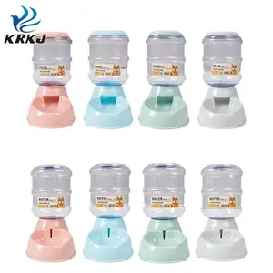 Comederos y bebedores automáticos para perros y gatos, tazón de paja de trigo de gran capacidad, TC3096 - Product Image 1