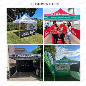 Tienda plegable de aluminio de doble capa para eventos en interiores para ferias comerciales, mercados de pulgas y ferias artesanales, diseño emergente, portátil duradero - Product Image 2