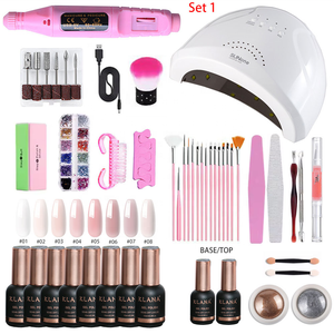 Kit de Herramientas de Uñas Portátil Completo KLANA para Salón, Uso Profesional en Salón de Uñas, con Lámpara UV LED, Kit Completo de Gel para Uñas - Product Image 1