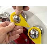 Étiquette de sécurité jaune en PE pour écrou de roue, indicateur d'inspection, accessoires automobiles pour camions et bus, entretien de flotte