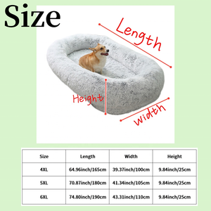 Colchón de perro gigante de soporte ortopédico Cama lavable de felpa acogedora para aliviar la presión y el calor en invierno - Product Image 3