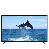 TV Hotel LED 4K UHD Standar OEM Hitam dengan Sertifikasi CE Rohs FCC 55 Inci Full HD