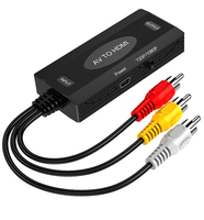 Câble HDMI vers AV et RCA 100 cm (3 pieds) 1080P AV2HDMI HDMI2AV, convertisseur de signal numérique 3 RCA pour TV, VHS, DVD, enregistrements