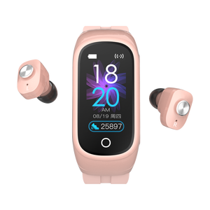 Thiết kế thời trang N8 Tai nghe không dây Màn hình <span class=keywords><strong>LED</strong></span> Vòng đeo tay thông minh 2 in1 thể thao ban nhạc thông minh với TWS không dây Earbuds - Product Image 5