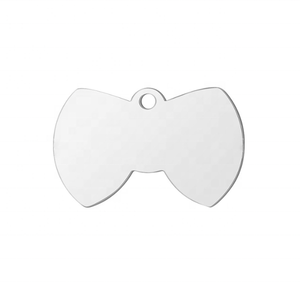 Aceon Yiwu, etiquetas de perro divertidas personalizadas, Collar de acero inoxidable, placa de identificación para <span class=keywords><strong>cachorro</strong></span>, Chihuahua, <span class=keywords><strong>Pastor</strong></span> Alemán, pajarita, artesanías de Metal - Product Image 1