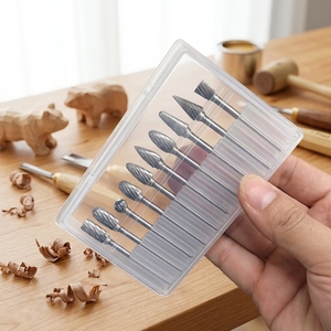 Lot de 10 fraises rotatives multi-usages, tige de 3 mm, diamètre de coupe de 6 mm, jeu de fraises en carbure pour le polissage et la sculpture du métal - Product Image 4
