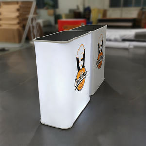 بيع بالجملة عرض تجاري محمول طاولة عرض منبثقة من الألومنيوم قابلة للطي مع إضاءة ليد - Product Image 4