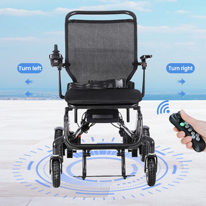 KSM-607P Factory Direct Lightweight Carbon Fiber <b>Electric</b> Wheelchair Supplier Foldable Design with Storage Bag - Product Image 4