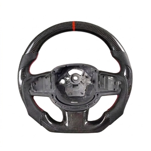 Volant en fibre de carbone forgée et alcantara pour Volvo XC60 XC70 XC90 C30 V40 V60 V70 V90 S40 <span class=keywords><strong>S60</strong></span> S80 S90 2009 2010 <span class=keywords><strong>2014</strong></span> 2015 - Product Image 1
