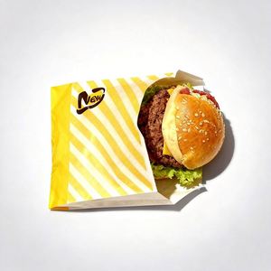 Sacs en papier personnalisés écologiques, imperméables et résistants à la graisse, de qualité alimentaire, enduits de cire, thermoscellables pour poulet, pâtisseries, hamburgers - Product Image 5