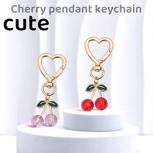 Borsa a Cuore da Ragazza Più Venduta, Simpatico Portachiavi a Ciliegia, Ciondoli Kawaii a Ciliegia <span class=keywords><strong>per</strong></span> Borsa, <span class=keywords><strong>per</strong></span> Donna, Decorazione Chiavi Auto, <span class=keywords><strong>Regali</strong></span> e Accessori - Product Image 2