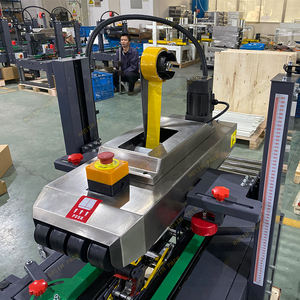 Caja de papel de cartón corrugado eléctrica completamente automática, caja de sellador de pegamento de cinta de cartón pequeña cónica, cierre superior, bebida de cinta - Product Image 3