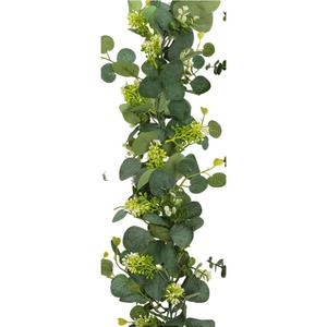 Ghirlanda di Eucalipto Artificiale Realistica, Foglie Verdi Finte Decorative per Casa, Matrimoni, Archi e Pareti - Product Image 4