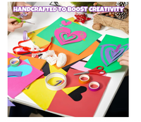 Papier Origami Fluorescent de Haute Qualité 180 g/m² A4, 100 Feuilles pour la Fabrication de Cartes, Projets DIY Scolaires, Décorations de Fête