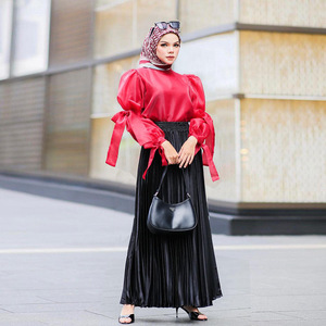 Le donne musulmane del sud-est asiatico vestono la gonna a pieghe lunga etnica islamica del medio oriente - Product Image 6