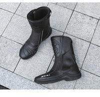 Bottes de moto tout-terrain SMR SMR0217 toutes saisons, anti-collision, respirantes, anti-chute, semelle extérieure en caoutchouc PVC, tige non tissée, doublure en peluche