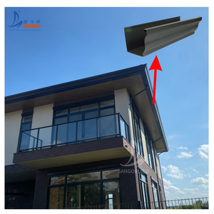 Tuyau de drainage carré en alliage d'aluminium pour villa, gouttière extérieure pour eau de pluie, prix de gros - Product Image 1