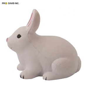 สติ๊กเกอร์ของเล่นบีบอัด PU ลดความเครียด ผิวนุ่ม ลายการ์ตูนกระต่าย บอลคลายแรงกด - Product Image 5