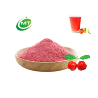 Poudre d'acérola biologique certifiée Halal, 100% pure et naturelle, enrichie en vitamine C (17% ou 25%), prix de gros, échantillon gratuit